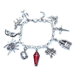 Vampire Charm Bracelet Spooky Halloween Gothic
